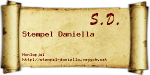 Stempel Daniella névjegykártya